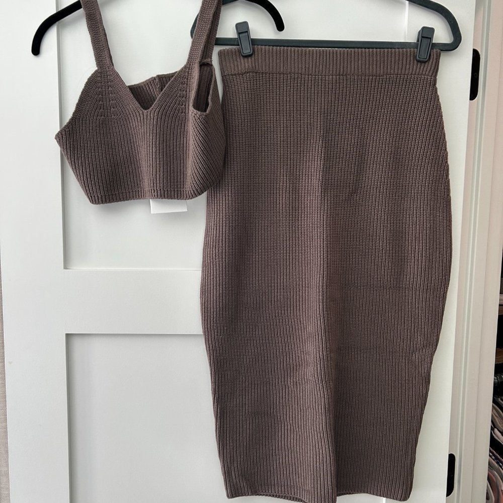 The Frankie Shop - Knit Bralette & Mini Skirt